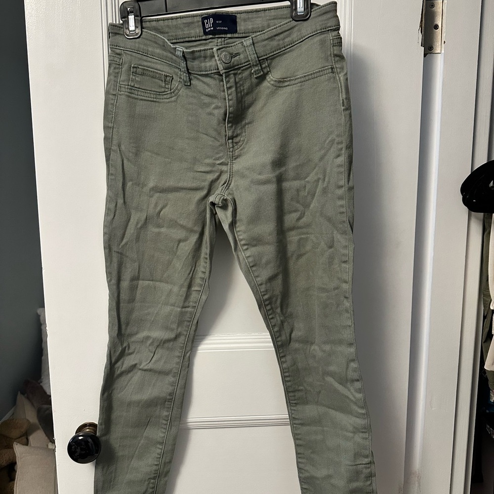 GAP Sage Green Slim Fit Jeans
